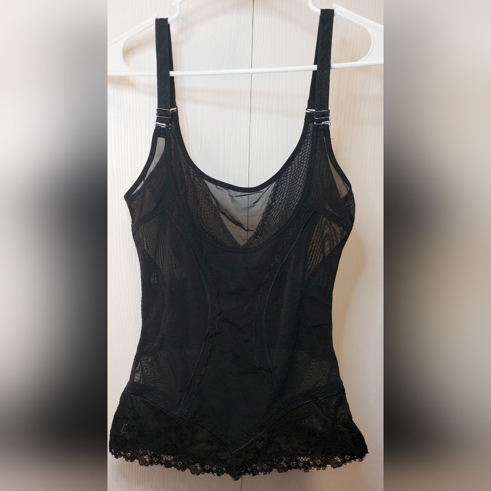 Shapewear Tummy Control Slimming Pull-on Black Adjustable Straps Waist Nipper